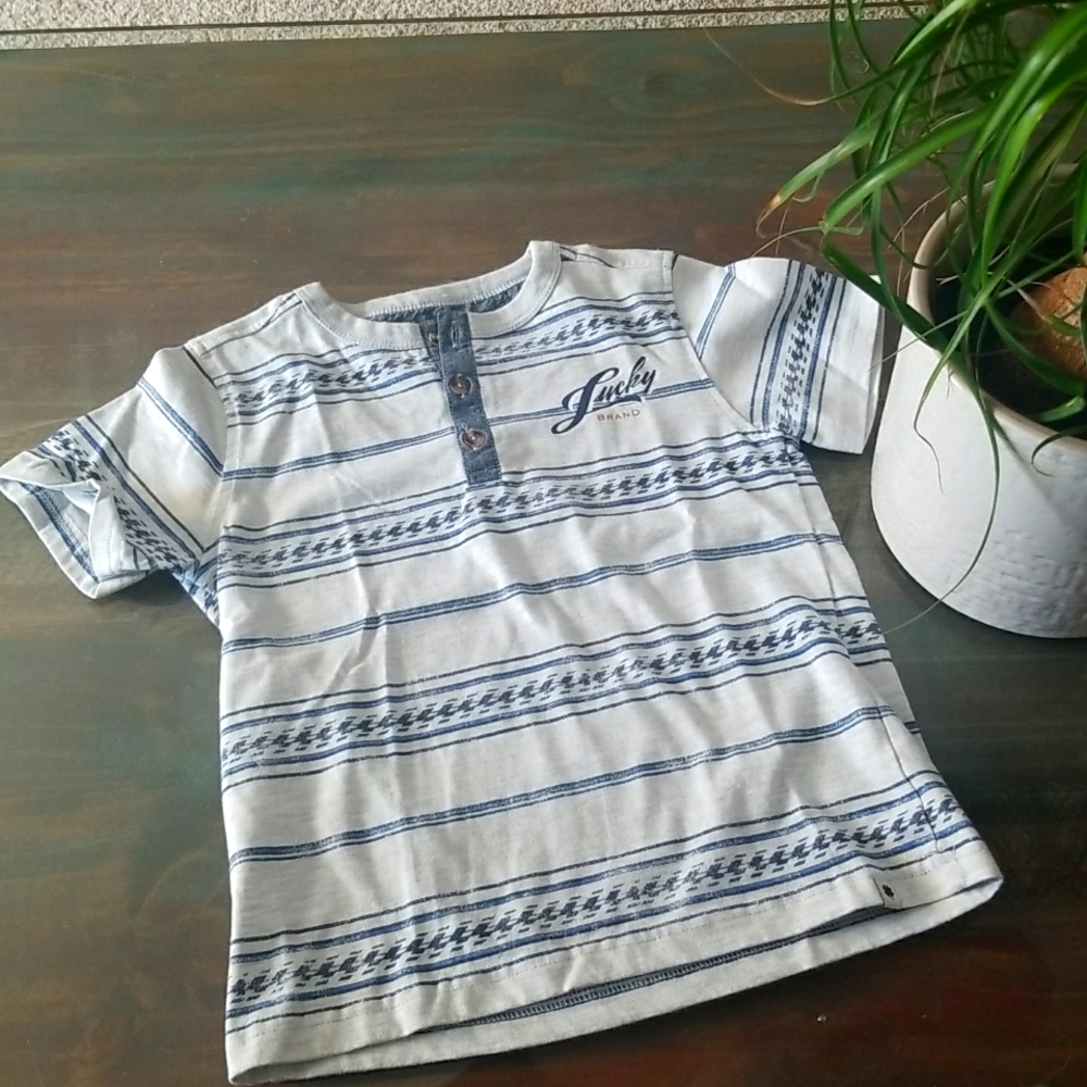 Luck Brand Boys button tee